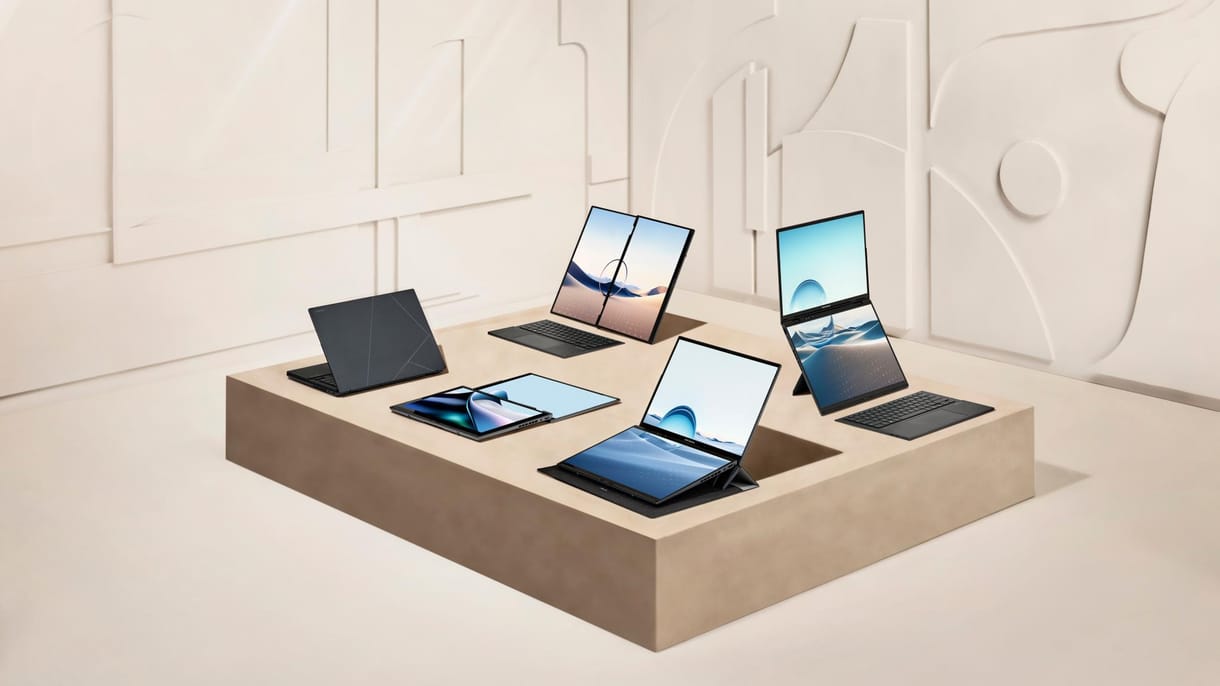 Laptop? Táblagép? Kétkijelzős számítógép? Itt az Asus Zenbook Duo, amiből szinte bármi lehet hajtogatni