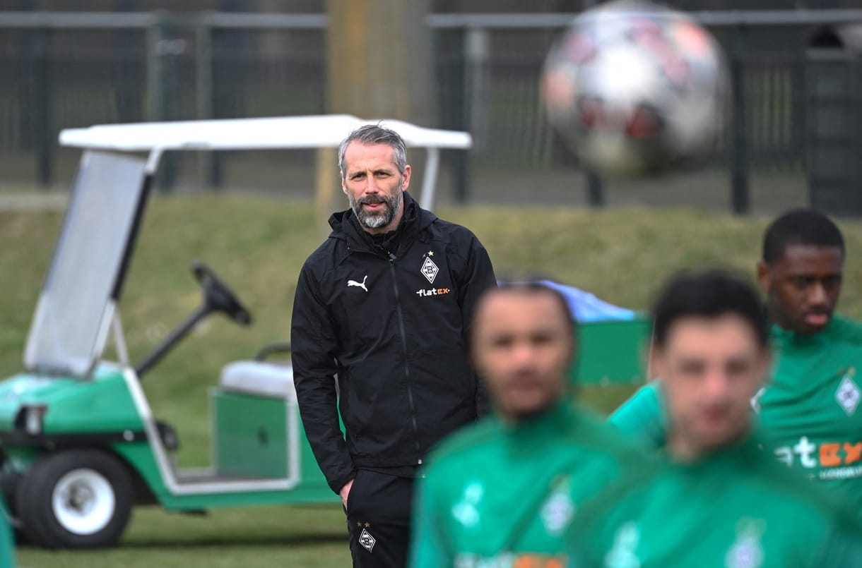 A Király utcában edzettek a Mönchengladbach focistái