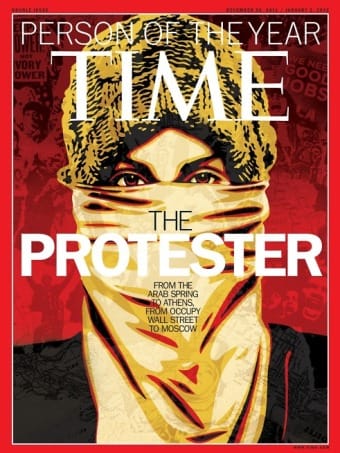 Az év embere a Tüntető a Time magazin szerint 