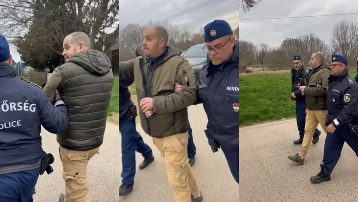 Bede Zsoltot elvitték a rendőrök Magyar Péterék rendezvényéről