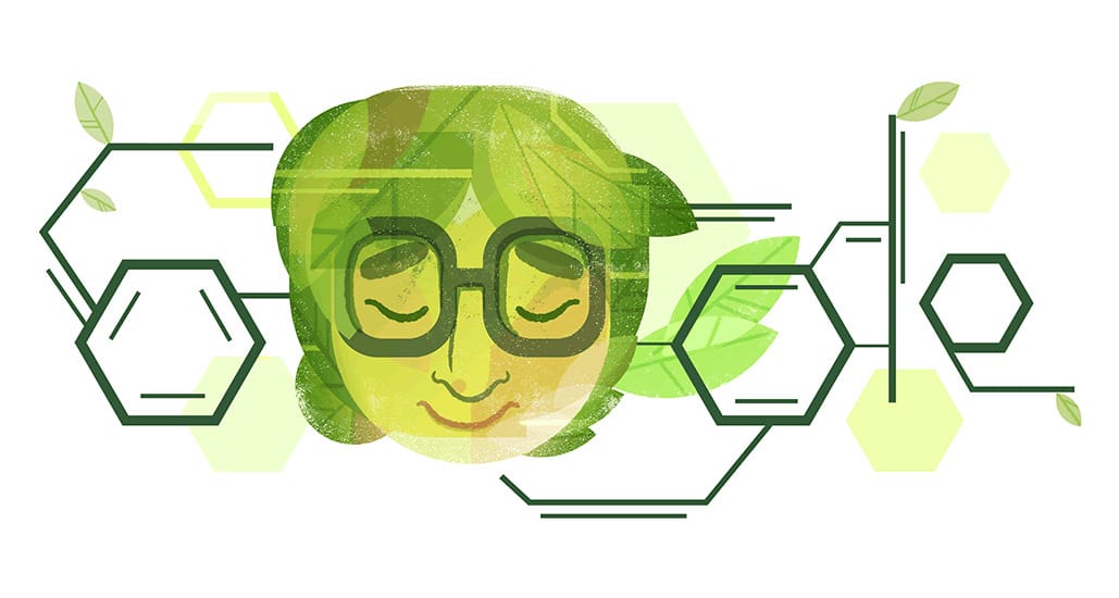 Miért van most ez a furcsa zöld arc a Google főoldalán? És mégis ki az az Asima Chatterjee?