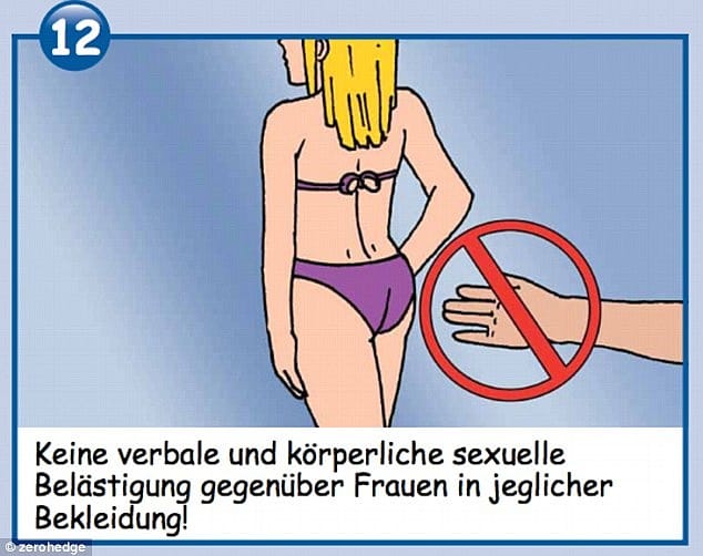 Tiszteld a nőket, tapizás nincs: képregény készült a migránsoknak Németországban – fotó