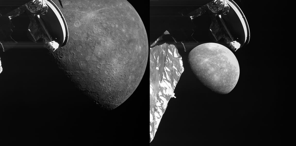 236 km-re közelítette meg a Merkúrt a BepiColombo űrszonda, gyönyörű képeket küldött haza