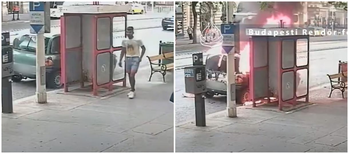 Keresik a férfit, aki felgyújtott egy autót a Teréz körúton – videó