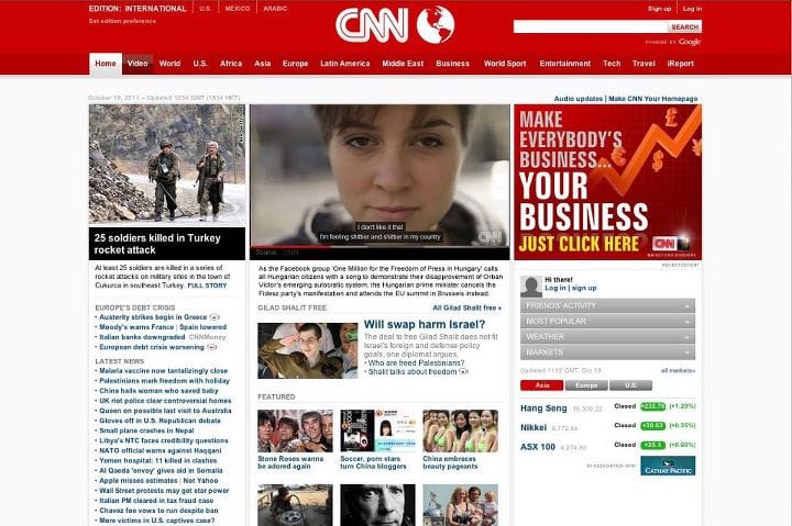 Kamu CNN-felvétel terjed a vasárnapi tüntetésről