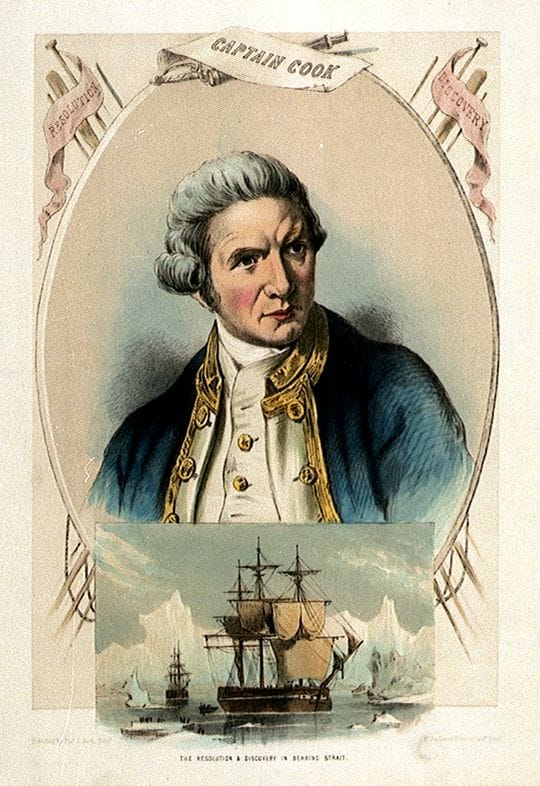 Az első tengerész tetkók: James Cook kapitány és legénysége