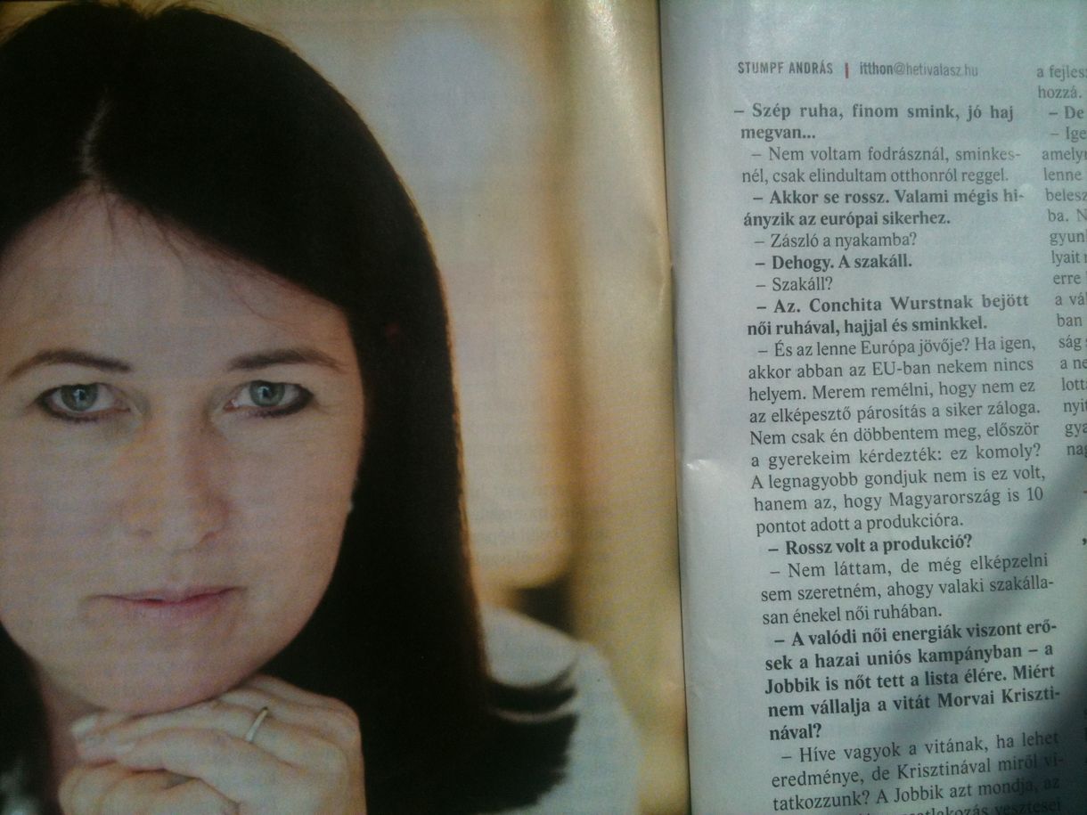 Akinek Pelcznéről is a transzvesztita énekes jut az eszébe