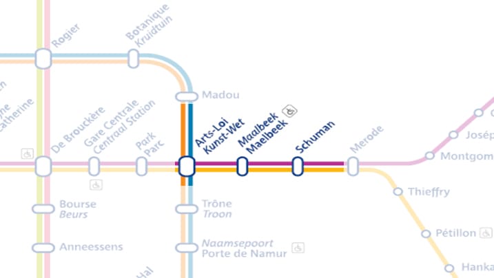 Kiürítettek egy központi metróállomást Brüsszelben