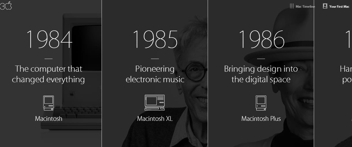 Így köszönti az Apple a 30 éves Macintosht