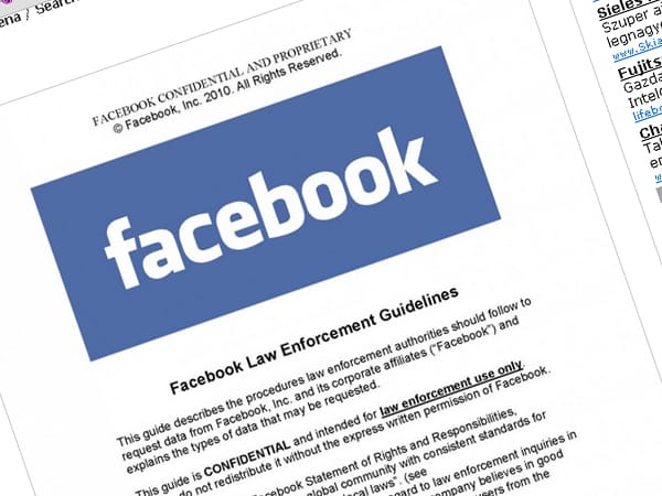 Milyen adatokat kaphat a rendőrség a Facebooktól és a keresőtől?