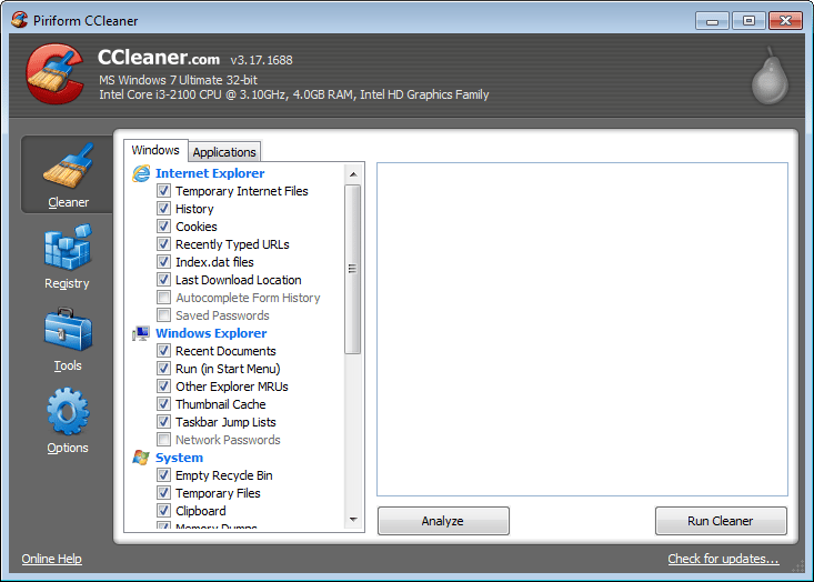 Ccleaner 3.17: letölthető a népszerű takarító szoftver legújabb frissítése!