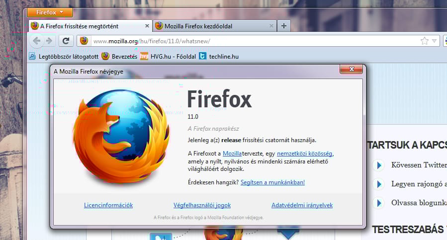 Már letölthető a végleges Firefox 11! [update!]