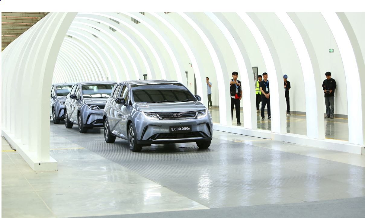Évente 150 ezer villanyautó kapacitású a BYD legújabb gyára