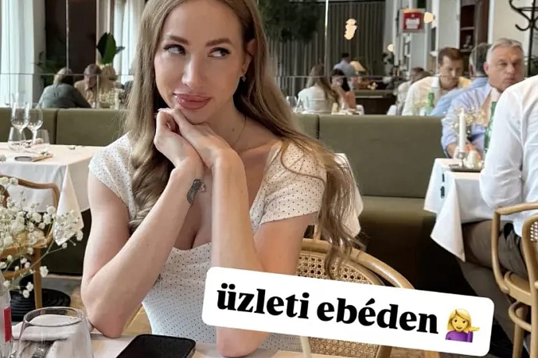 Pornószínésznő mellett ebédelt Orbán Viktor, bár ő nem tudott róla