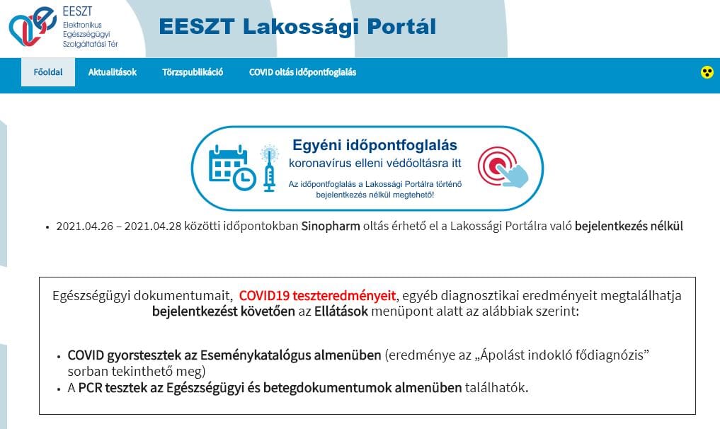 Összeomlott az oldal, ahol már Pfizer-oltásra is lehetne időpontot foglalni