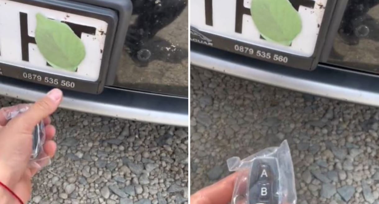 Ilyen rendszámos trükközést sem láttunk még, mint ez a mágneses „falevél”