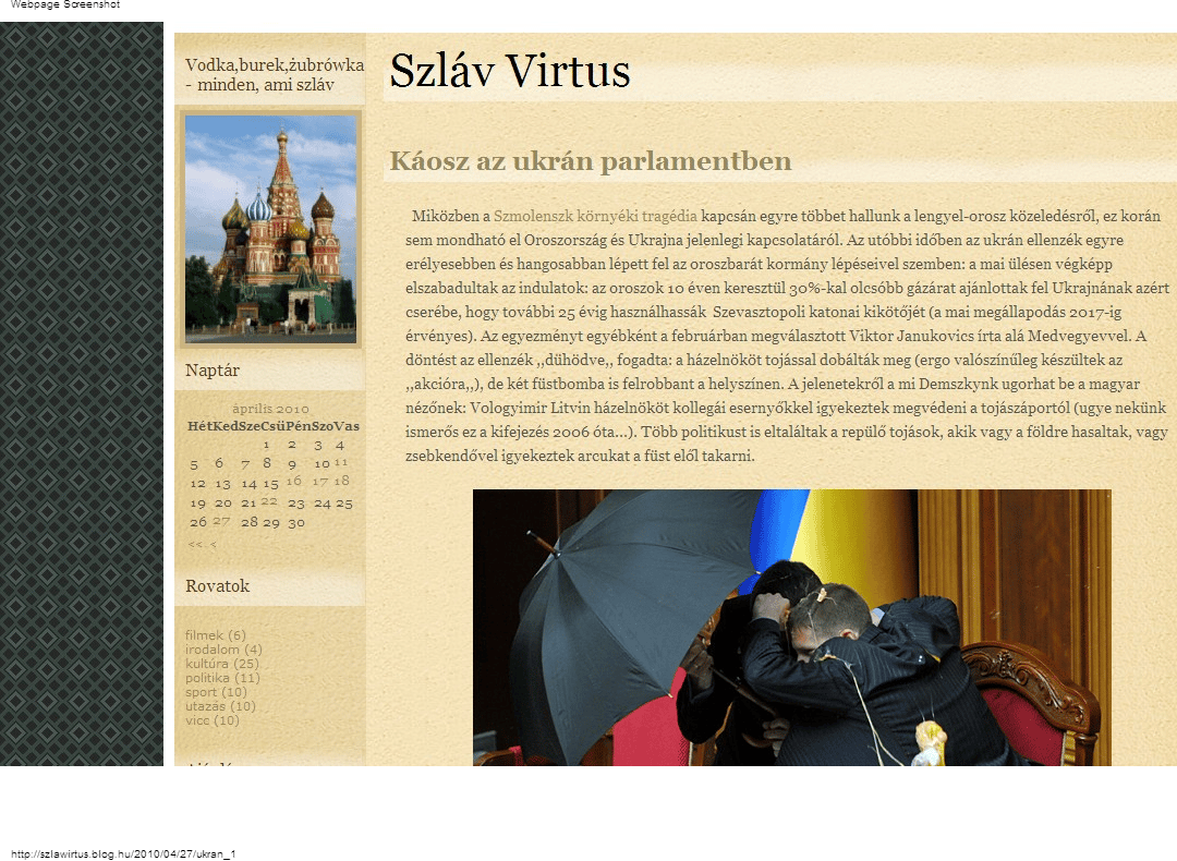 Tojásdobálás az ukrán parlamentben