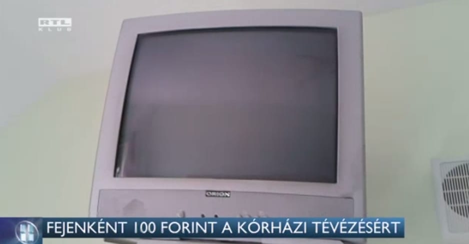 100 forintot kérnek a tévézésért a betegektől a harkányi kórházban