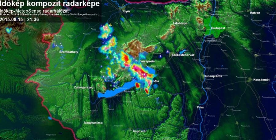 Megérkezett a vihar a Balatonhoz