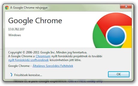 Letölthető a végleges Chrome 13: villámgyors!