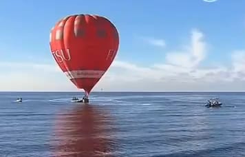 Videó: a tengerben landolt egy hőlégballon Melbourne mellett