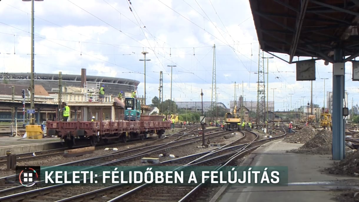 Félidejénél tart a Keleti pályaudvar felúíjtása