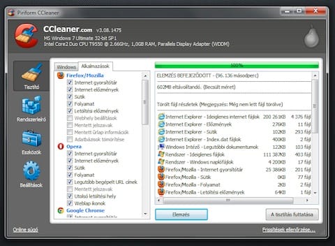 Már a Firefox 5-öt is támogatja a CCleaner