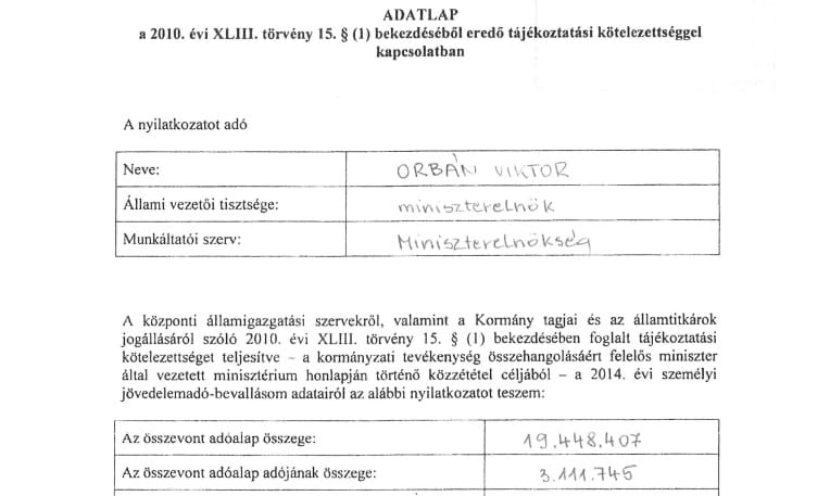 Lesse meg, mekkorát szakítottak tavaly a kormánytagok!