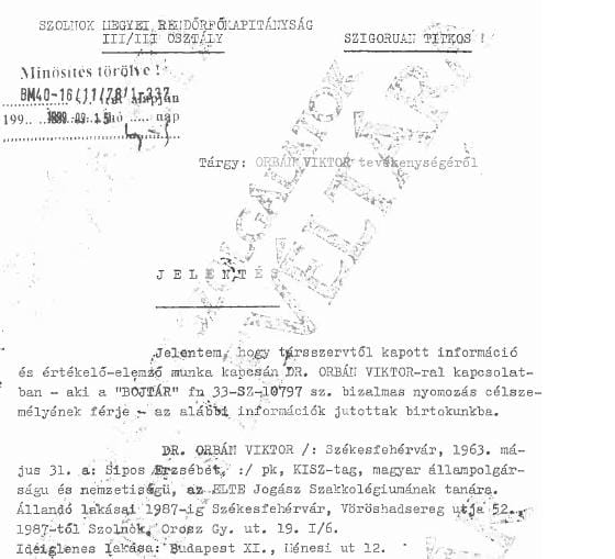 Viktória-akció: Orbán közzétette a róla szóló titkosszolgálati iratokat