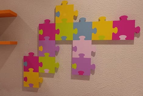Színes puzzle-radiátor! Játékos fűtőtest gyerekszobába