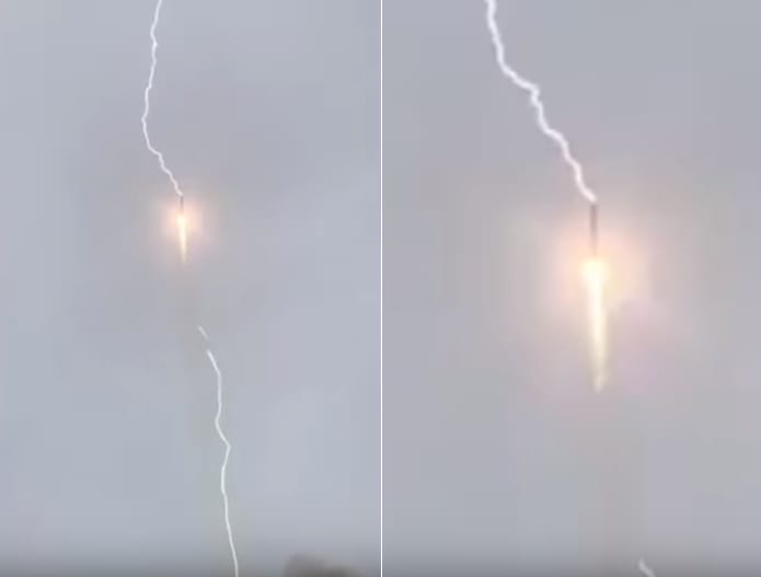 Villámcsapás érte a Szojuzt, miközben felbocsátották – videó
