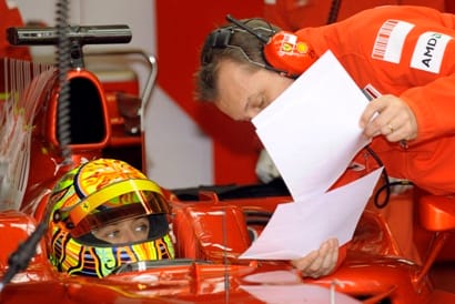A Ferrari zöld utat adott Valentino Rossinak