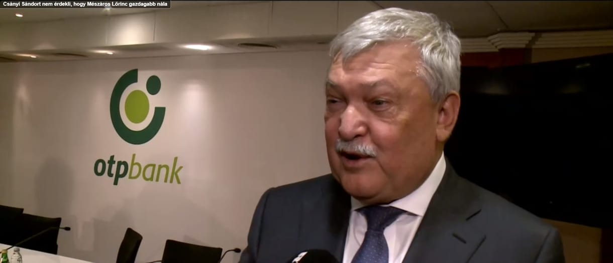 Csányi Sándor: Orbán mindig kifizette, amikor az OTP magángépén utazott
