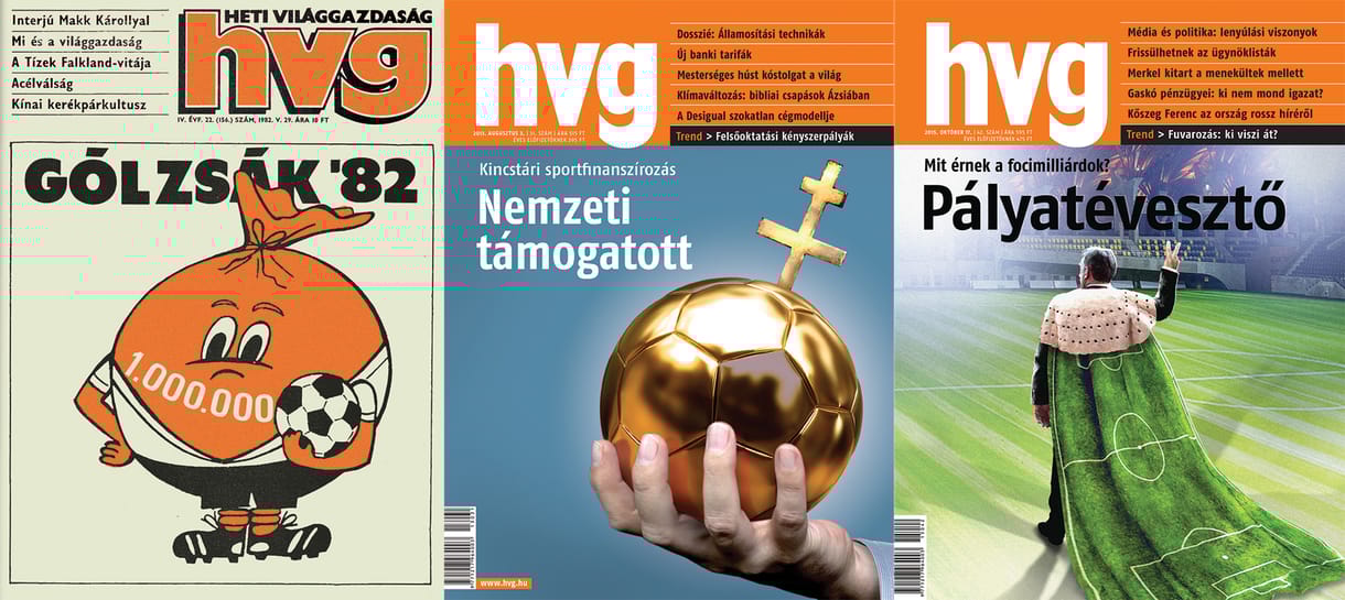 Futbolia – A 45 éves HVG címlapjairól is leolvasható, hogy a magyar foci a politika játékszere