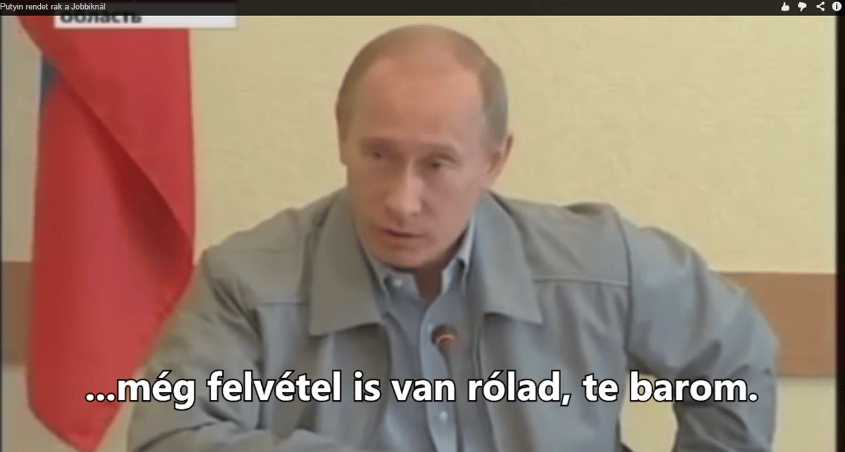 Putyin rendesen letolja Vonáékat – videó