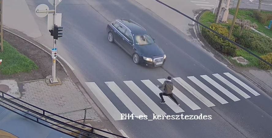 Audis ámokfutót keresnek, aki elől csak elugrani tudott egy gyalogos – videó