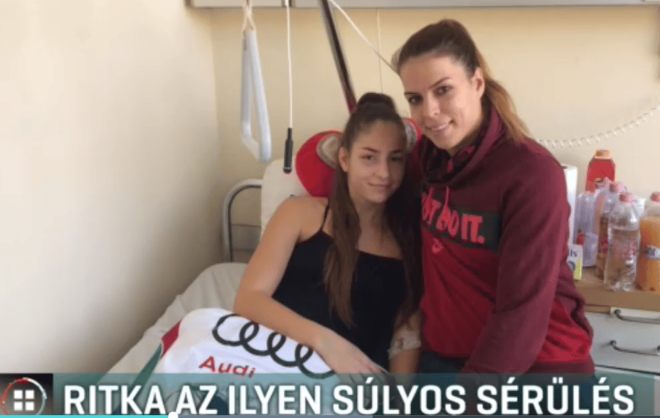 Több helyen repedt meg a veséje meccs közben a kókai kézilabdás lánynak