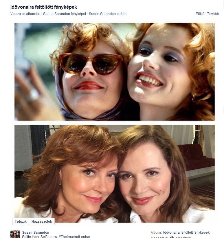Fotó: Így néz ki 23 évvel később a híres szelfiző páros, Thelma és Louise