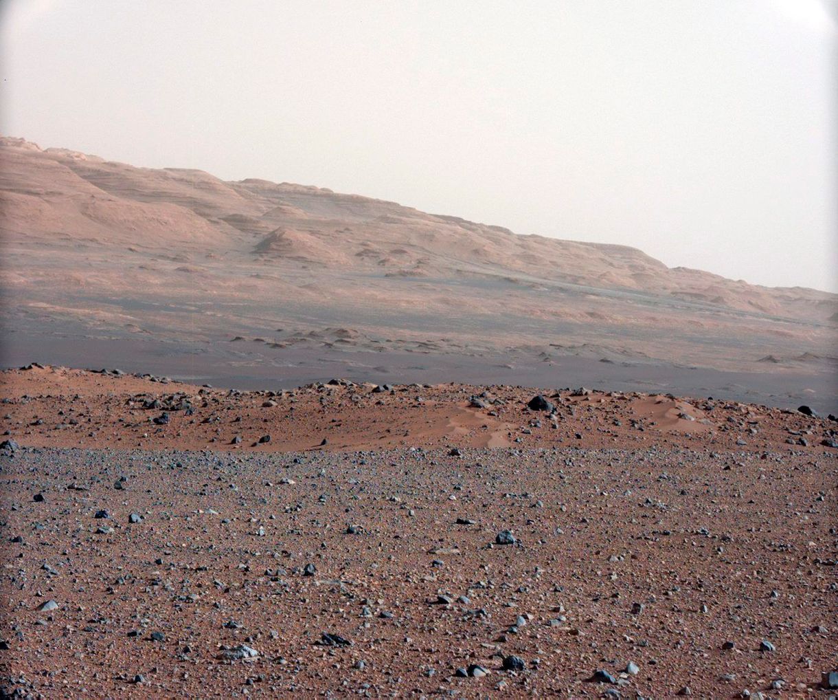 Megjöttek a Curiosity első részletes színes képei - fotók