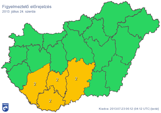 Dühöng a kánikula: életbe lépett a narancs riasztás