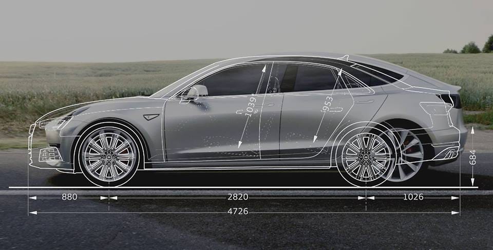 Így néz ki az olcsó Tesla az Audi A4-hez viszonyítva