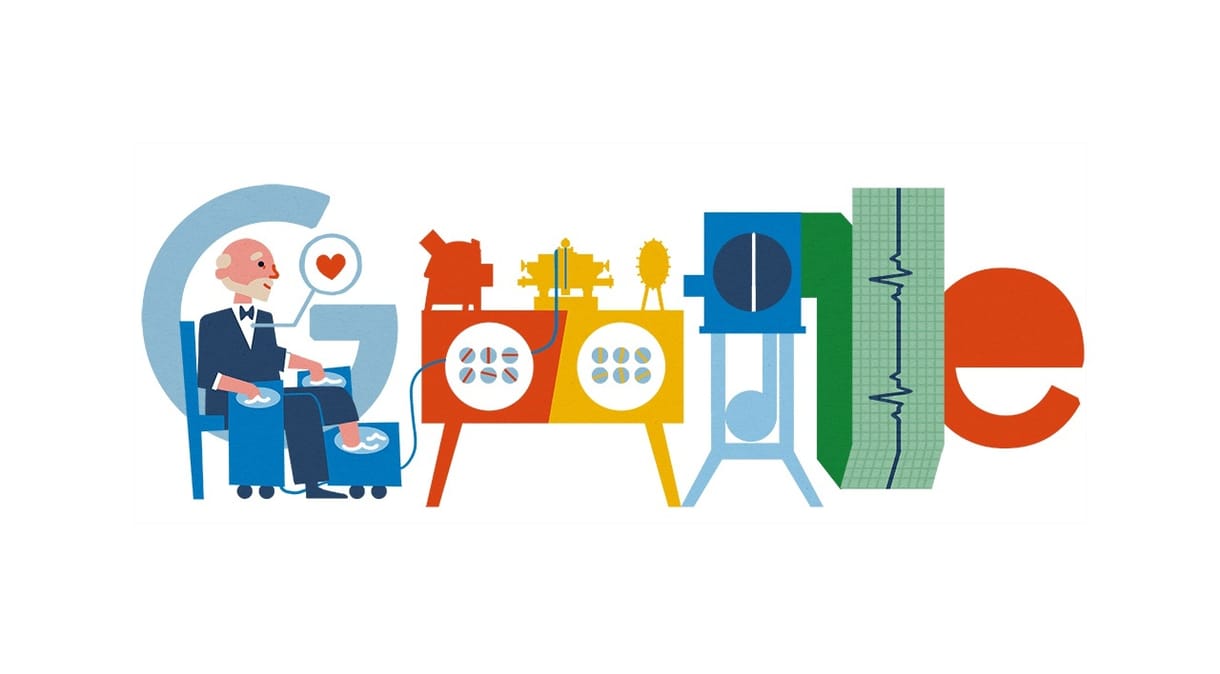 Mi ez a furcsa szerkezet a Google főoldalán? És ki az a Willem Einthoven?