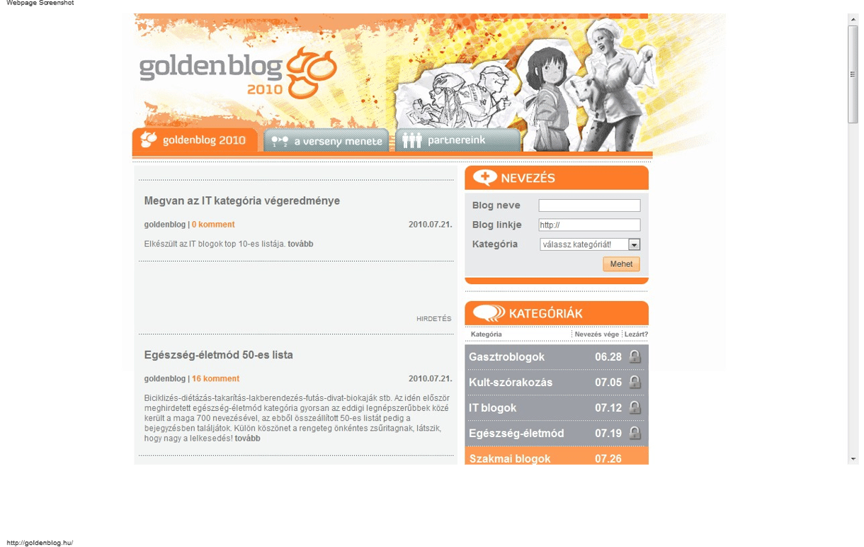 Goldenblog: végeredmény az IT-kategóriában