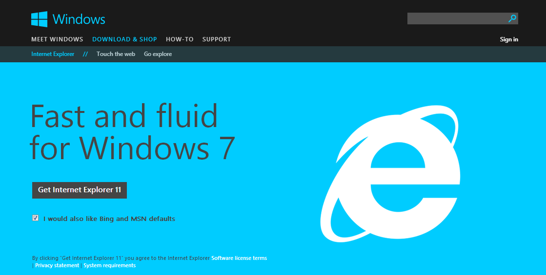 Itt a végső Internet Explorer 11 Windows 7-re