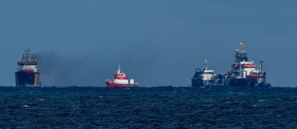 Kigyulladt egy olajtanker a német partoknál