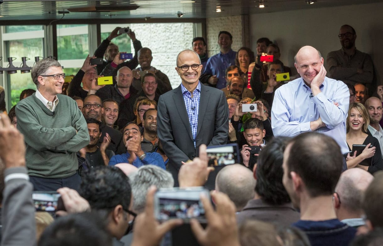 Különleges fotó: egy képen a Microsoft múltja, jelene és jövője