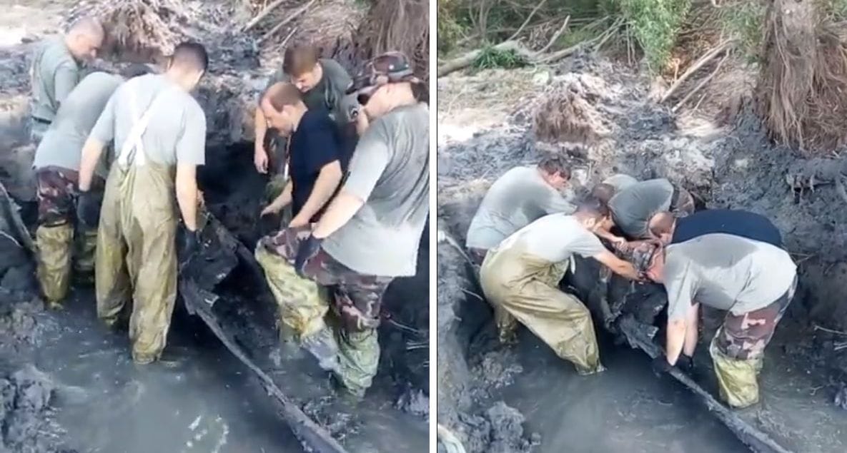 Világháborús bombázórepülő maradványait találták meg a Dunában