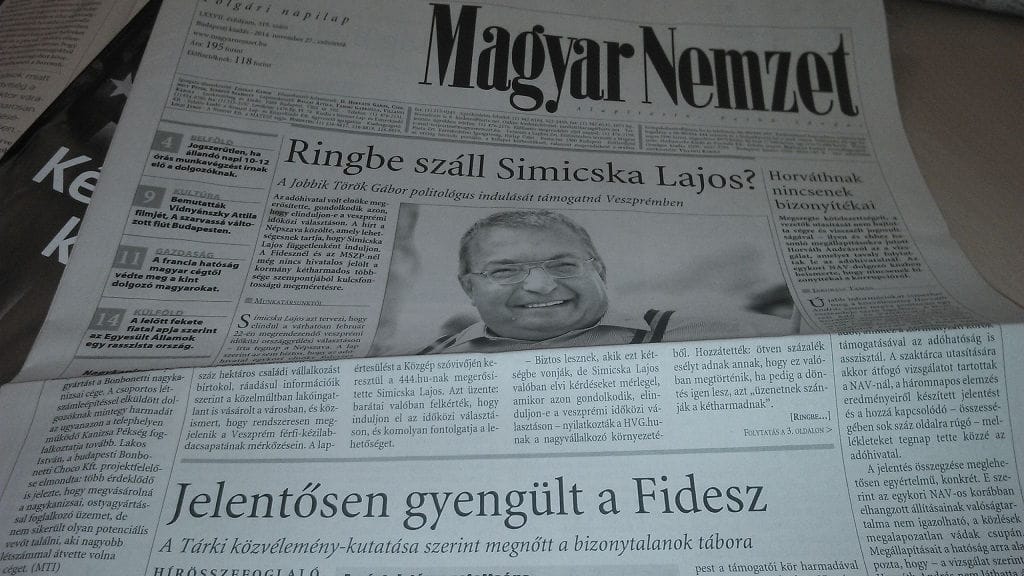 Eléggé erős lett ma a Magyar Nemzet címlapja – fotó