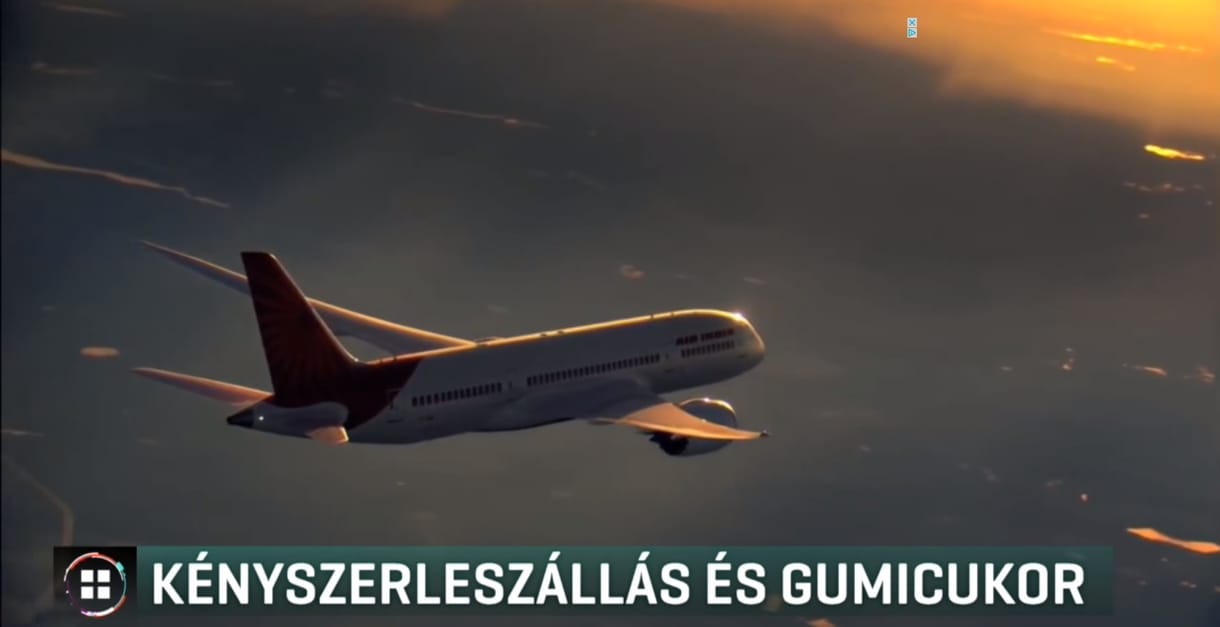 Félrenyelt gumicukor miatt kellett kényszerleszállnia egy gépnek Budapesten
