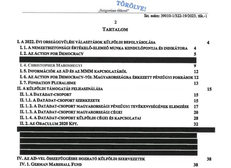 A titkosszolgálat megint benézte – állítja a külföldi kampánytámogatásról szóló jelentésben szereplő közvéleménykutató cég